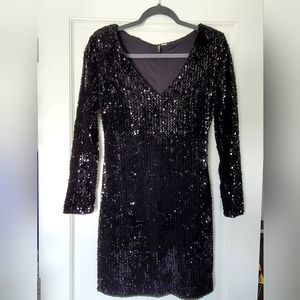 ONLY black sequin dress, size S